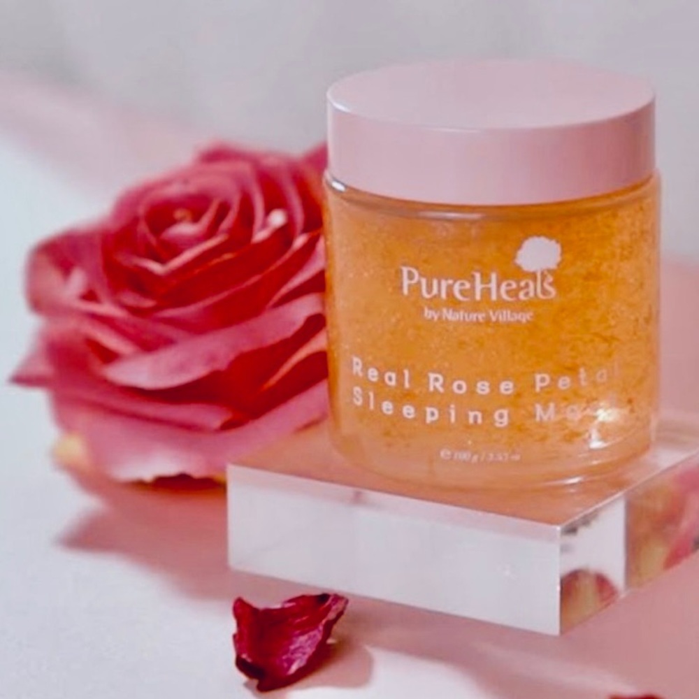 NWT Vegan Rose Petal Sleep Mask from PureHearts by Nature Village